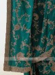 Satin Silk Green Saree